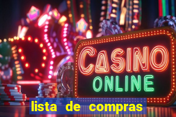 lista de compras supermercado para imprimir